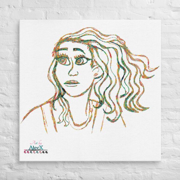 Looking to add a little flair to your room or office? Look no further – this canvas print has a vivid, fade-resistant print that you’re bound to fall in love with. Discover Alecx's vibrant and expressive artwork!