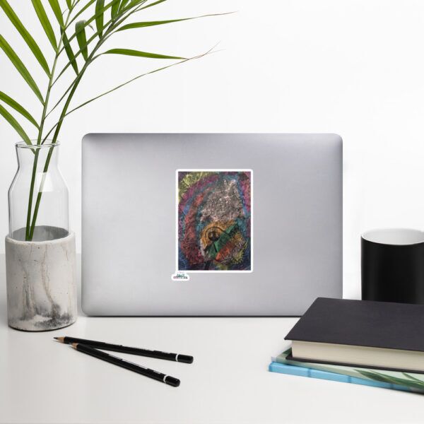 Shop Alecx's Vibrant Collection of Artistic stickers! Each tote features Alecx's unique artwork, beautifully displayed on durable, stylish stickers.